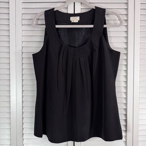 Kate Spade Silk Sleeveless Blouse Tank Top Black Medium